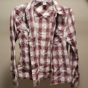Plaid long sleeve shirt